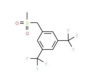 3,5-Bis(Trifluoromethyl)benzylmethylsulfone (CAS 261924-41-8) - chemical structure image