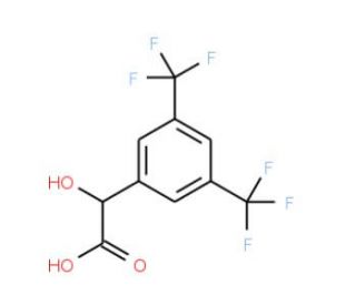 3,5-Bis(trifluoromethyl)mandelic acid (CAS 228107-82-2) - chemical structure image