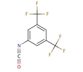3,5-Bis(trifluoromethyl)phenyl isocyanate (CAS 16588-74-2) - chemical structure image