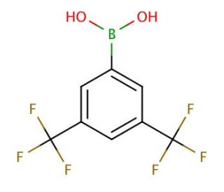 3,5-Bis(trifluoromethyl)phenylboronic acid (CAS 73852-19-4) - chemical structure image
