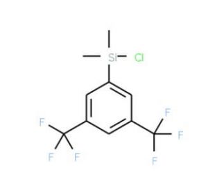 3,5-Bis(trifluoromethyl)phenyldimethylchlorosilane (CAS 732306-23-9) - chemical structure image