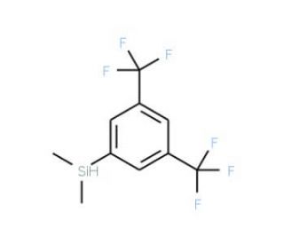 [3,5-Bis(trifluoromethyl)phenyl]dimethylsilane (CAS 33558-36-0) - chemical structure image