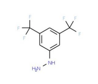 3,5-Bis(trifluoromethyl)phenylhydrazine (CAS 886-35-1) - chemical structure image