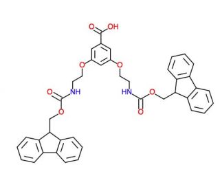 3,5-Bis[2-(Fmoc-amino)ethoxy]benzoic acid - chemical structure image