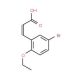 3-(5-Bromo-2-ethoxyphenyl)acrylic acid (CAS 175135-12-3) - chemical structure image