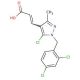 3-[5-chloro-1-(2,4-dichlorobenzyl)-3-methyl-1H-pyrazol-4-yl]acrylic acid - chemical structure image