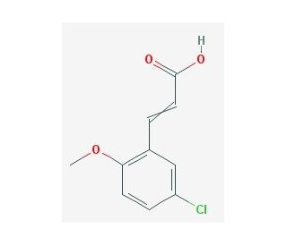 3-(5-Chloro-2-methoxyphenyl)prop-2-enoic acid (CAS 90798-07-5) - chemical structure image