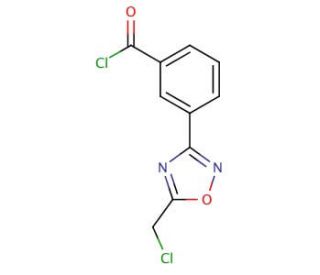 3-[5-(Chloromethyl)-1,2,4-oxadiazol-3-yl]-benzoyl chloride - chemical structure image