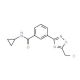 3-[5-(Chloromethyl)-1,2,4-oxadiazol-3-yl]-N-cyclopropylbenzamide - chemical structure image
