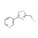3-[5-(chloromethyl)-1,2,4-oxadiazol-3-yl]pyridine (CAS 15328-03-7) - chemical structure image