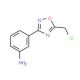3-(5-Chloromethyl-[1,2,4]oxadiazol-3-yl)-aniline (CAS 6595-79-5) - chemical structure image