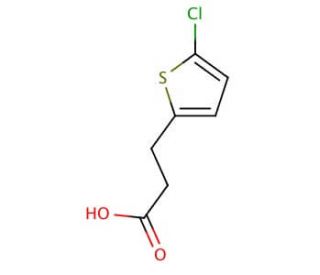 3-(5-chlorothiophen-2-yl)propanoic acid - chemical structure image