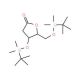 3,5-Di-O-(tert-butyldimethylsilyl)-2-deoxy-D-ribono-1,4-lactone (CAS 83159-91-5) - chemical structure image