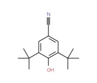 3,5-Di-tert-butyl-4-hydroxybenzonitrile (CAS 1988-88-1) - chemical structure image