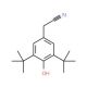 3,5-Di-tert-butyl-4-hydroxyphenylacetonitrile (CAS 1611-07-0) - chemical structure image