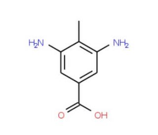 3,5-diamino-4-methylbenzoic acid (CAS 6633-36-9) - chemical structure image
