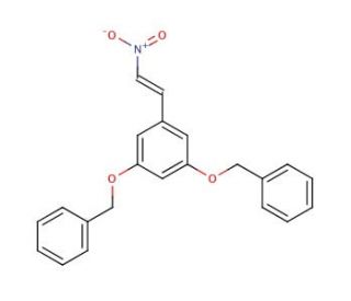 3,5-Dibenzyloxy-trans-&beta;-nitrostyrene (CAS 86255-44-9) - chemical structure image