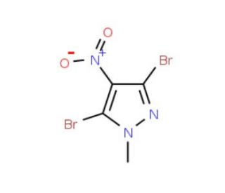 3,5-Dibromo-1-methyl-4-nitro-1H-pyrazole - chemical structure image