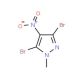 3,5-Dibromo-1-methyl-4-nitro-1H-pyrazole - chemical structure image