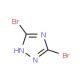 3,5-Dibromo-1H-1,2,4-triazole (CAS 7411-23-6) - chemical structure image