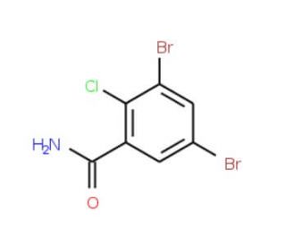 3,5-dibromo-2-chlorobenzamide - chemical structure image