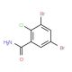 3,5-dibromo-2-chlorobenzamide - chemical structure image