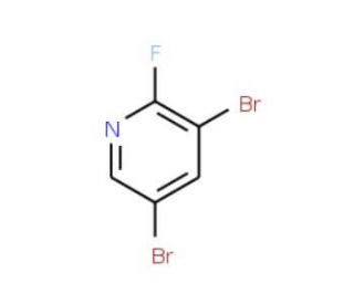 3,5-Dibromo-2-fluoro-pyridine (CAS 473596-07-5) - chemical structure image