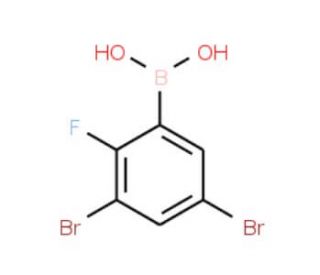 3,5-Dibromo-2-fluorophenylboronic acid (CAS 1072951-82-6) - chemical structure image
