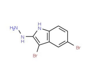 3,5-Dibromo-2-hydrazino-1H-indole (CAS 937604-20-1) - chemical structure image