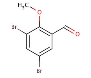 3,5-Dibromo-2-methoxybenzaldehyde (CAS 61657-65-6) - chemical structure image