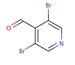 3,5-Dibromo-4-pyridinecarboxaldehyde (CAS 70201-42-2) - chemical structure image