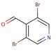 3,5-Dibromo-4-pyridinecarboxaldehyde (CAS 70201-42-2) - chemical structure image