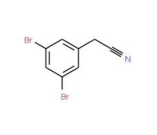 3,5-Dibromobenzyl cyanide (CAS 188347-48-0) - chemical structure image