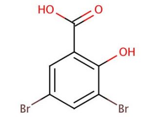 3,5-Dibromosalicylic acid (CAS 3147-55-5) - chemical structure image