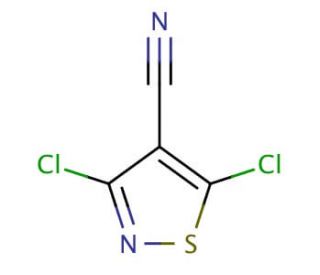 3,5-dichloro-1,2-thiazole-4-carbonitrile (CAS 2120-82-3) - chemical structure image