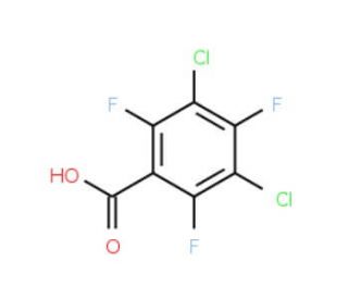 3,5-Dichloro-2,4,6-trifluorobenzoic acid (CAS 13656-36-5) - chemical structure image