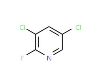 3,5-Dichloro-2-fluoropyridine (CAS 823-56-3) - chemical structure image