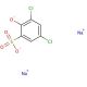 3,5-Dichloro-2-hydroxybenzenesulfonic acid, disodium salt (CAS 95041-38-6) - chemical structure image