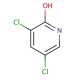 3,5-Dichloro-2-hydroxypyridine (CAS 5437-33-2) - chemical structure image