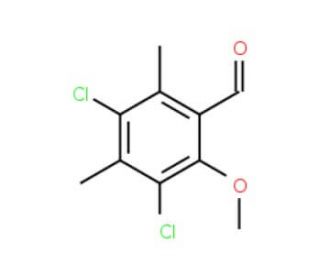 3,5-Dichloro-2-methoxy-4,6-dimethyl-benzaldehyde - chemical structure image