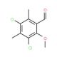 3,5-Dichloro-2-methoxy-4,6-dimethyl-benzaldehyde - chemical structure image