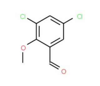 3,5-Dichloro-2-methoxybenzaldehyde (CAS 76008-04-3) - chemical structure image