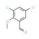 3,5-Dichloro-2-methoxybenzaldehyde (CAS 76008-04-3) - chemical structure image