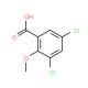 3,5-dichloro-2-methoxybenzoic acid (CAS 22775-37-7) - chemical structure image