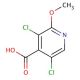 3,5-Dichloro-2-methoxyisonicotinic acid - chemical structure image