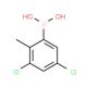 3,5-Dichloro-2-methylphenylboronic acid (CAS 957120-97-7) - chemical structure image