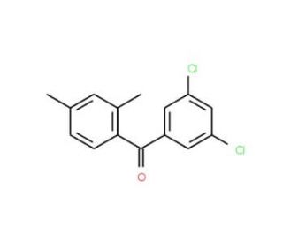 3,5-Dichloro-2&prime;,4&prime;-dimethylbenzophenone (CAS 306937-29-1) - chemical structure image