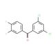 3,5-Dichloro-3′,4′-difluorobenzophenone (CAS 845781-05-7) - chemical structure image