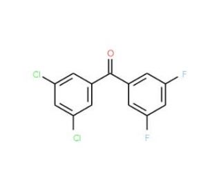 3,5-Dichloro-3&prime;,5&prime;-difluorobenzophenone (CAS 844885-17-2) - chemical structure image