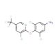 3,5-Dichloro-4-{[3-chloro-5-(trifluoromethyl)-2-pyridinyl]oxy}phenylamine (CAS 73265-15-3) - chemical structure image
